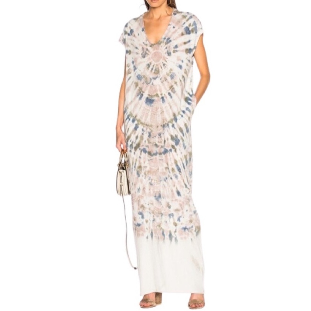 NWT Raquel Allegra Caftan Dress in Earth Tie Dye size XS